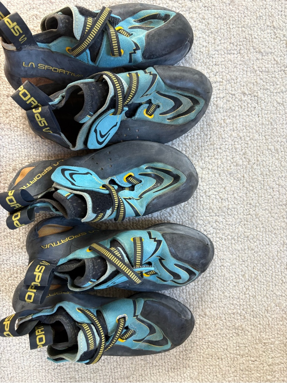 La Sportiva Futura 37.5 gently-moderately used, tons of rubber left!